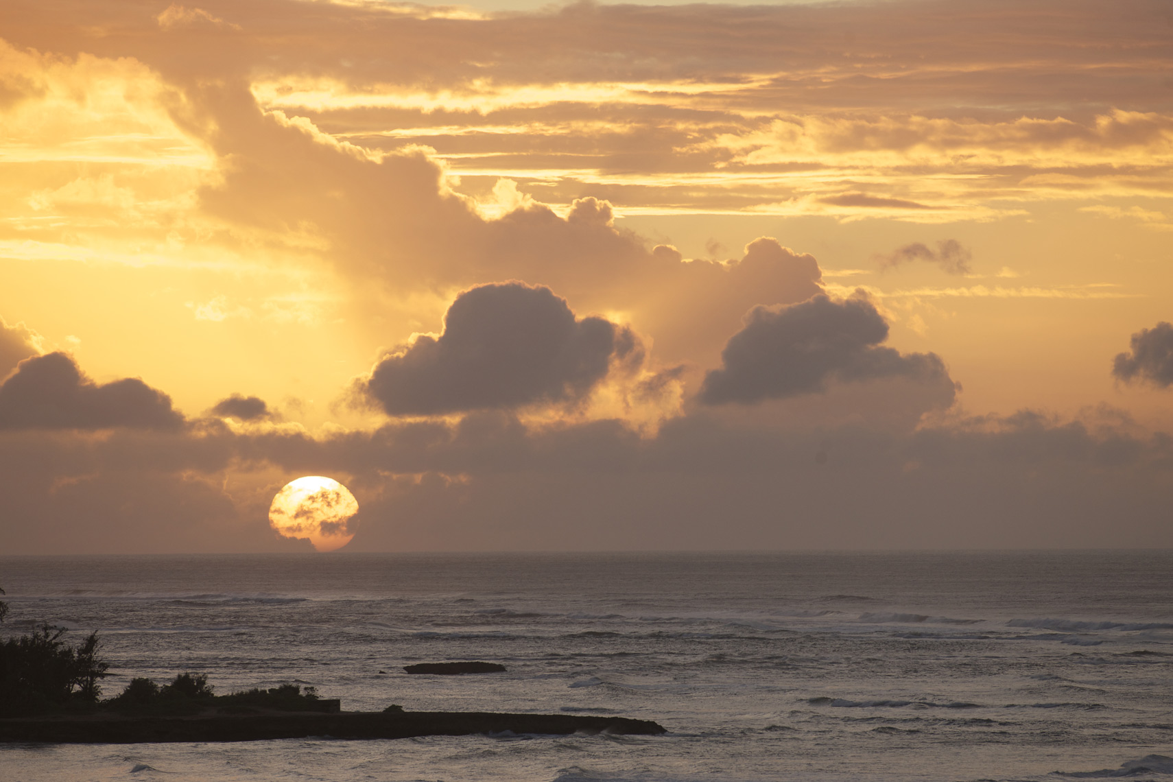 Sunset from room#406 Turtle Bay,HI/Steve Mason Photography