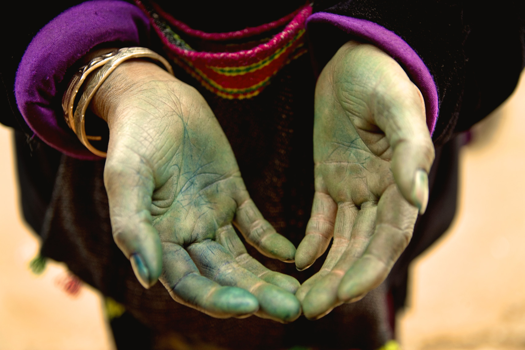 Dye stained hands Sapa, Viet Nam/Steve Mason Photography